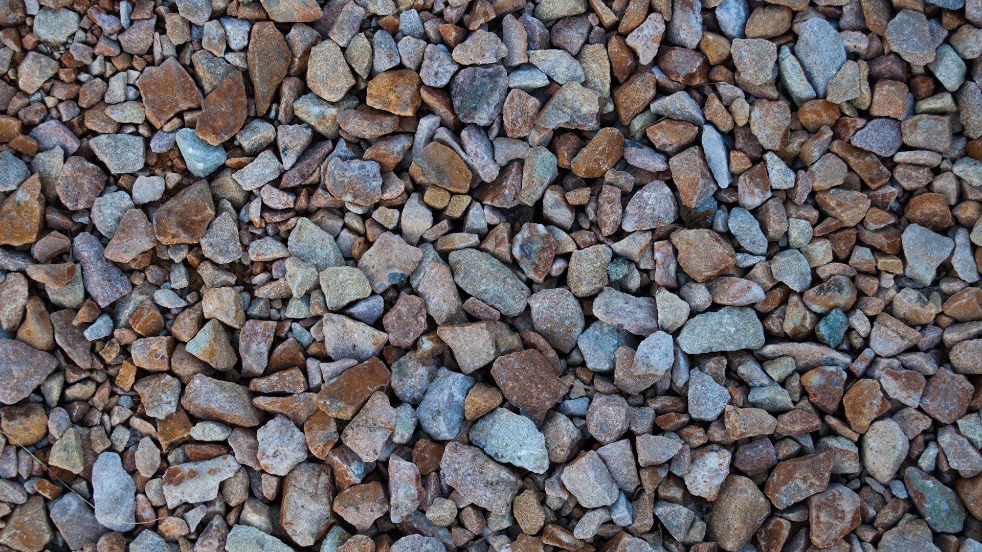 Close up on a pile of rocks ready to be installed in Grimes, IA. 