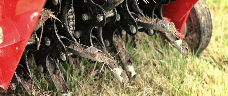 Lawn aeration equipment in Elkhart, IA.