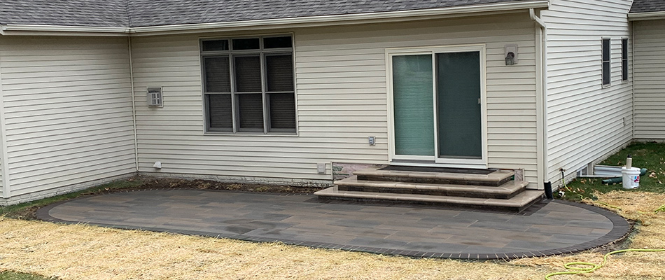 Patio deck installed for clients in Huxley, IA.