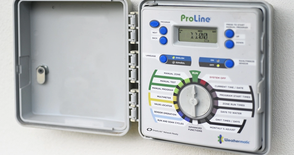 Smartline irrigation controller in Johnston, IA.