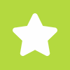 Star with green background